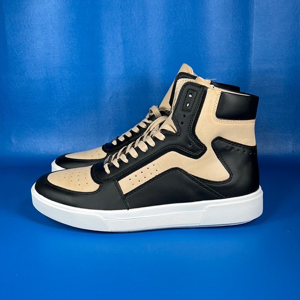 INC International Concepts Men's Keanu High Top Sneakers - Black/Tan - 10 New